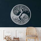 Tree of Life Yin Yang Metal Wall Art - Decor available at Dekadron for $74.90