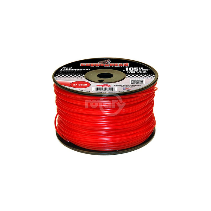 TRIMMER LINE .105 1LB SPOOL RED COMMERCIAL 3520, 3520 | MowMore