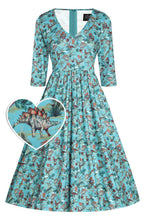 Billie Turquoise Dinosaur Dress