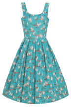 Amanda Turquoise Meerkat Swing Dress
