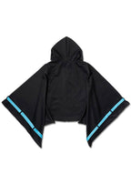 ACDC Rag Uzurai Cyberpunk Tech Kimono Black Blue Jacket — back view