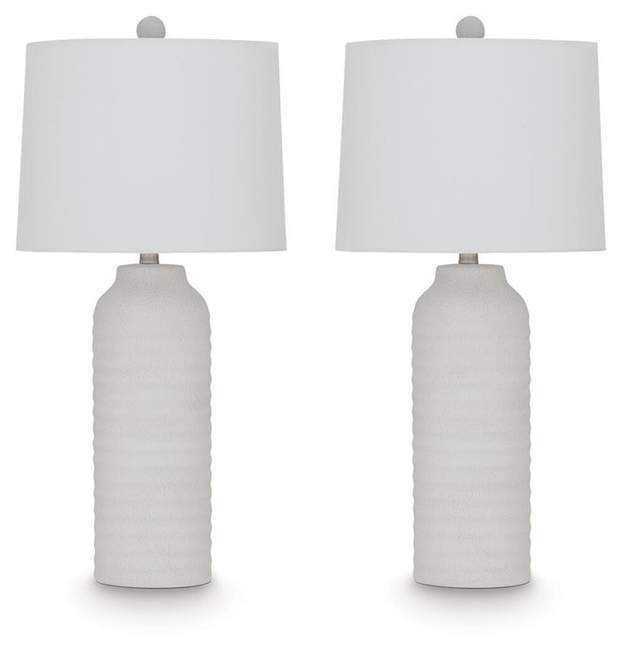 Vauville - Poly Table Lamp (Set of 2) - White