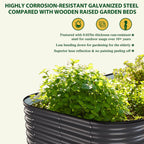 Corrosion-Resistant Galvanized Steel Garden Bed