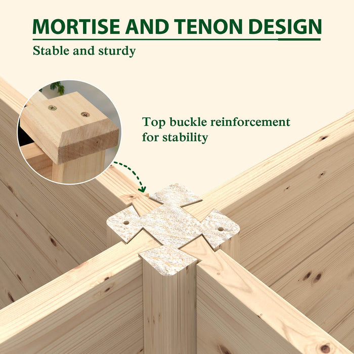 mortise and tenon design ground garden