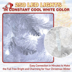 white Artificial holiday tree, 6ft