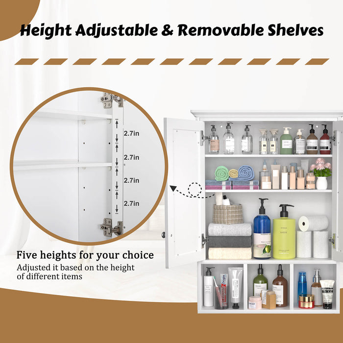 Bathroom enclosed cabinet