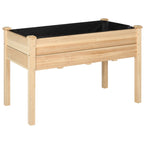 Elevated Planter with Drainage Holes, burlywood