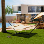 white hammock with stand