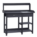 garden potting table with sink