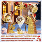 5FT christmas decorations nativity set