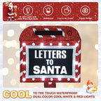 Veikous Mailbox Christmas Light, Lighted Letters To Santa Mail Box