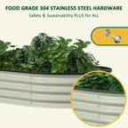 stainless steel raised garden bed
