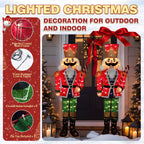 Outdoor nutcracker decor