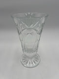 WATERFORD CRYSTAL VASE STARBURST DESIGN FOOTED  BASE