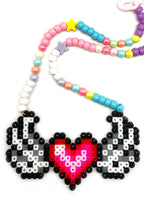 LASR Wings of Love Rave Kandi Necklace — detail view