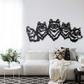 Wolf Pack Metal Wall Art - Decor available at Dekadron for $59.90