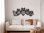 Wolf Pack Metal Wall Art - Decor available at Dekadron for $59.90