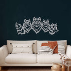 Wolf Pack Metal Wall Art - Decor available at Dekadron for $64.90