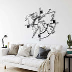 World Map Empty Metal Wall Art - Decor available at Dekadron for $159.90