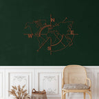 World Map Empty Metal Wall Art - Decor available at Dekadron for $129.90