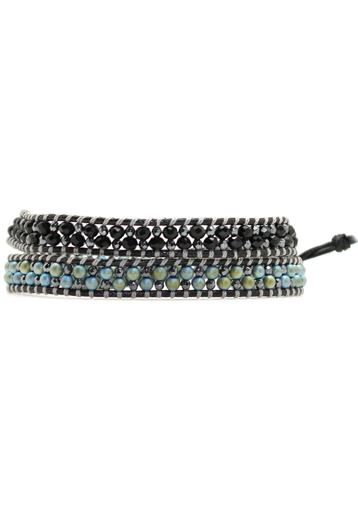 7 LUXE X Katie Soleil Agave Double Wrap Beaded Bracelet