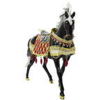 X-Large Horse Jeweled Trinket Box Austrian Crystals, Black