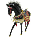 X-Large Horse Jeweled Trinket Box Austrian Crystals, Black