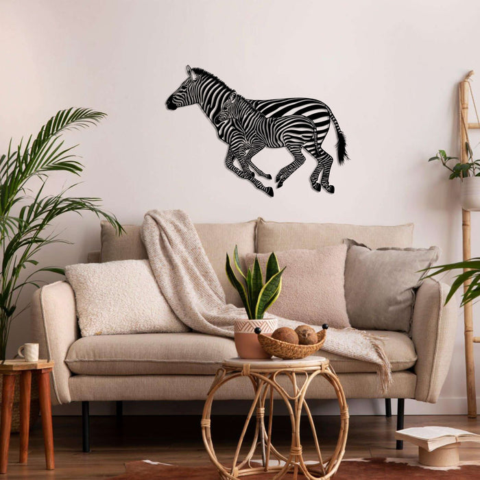 Zebra Metal Wall Art - Decor available at Dekadron for $119.90