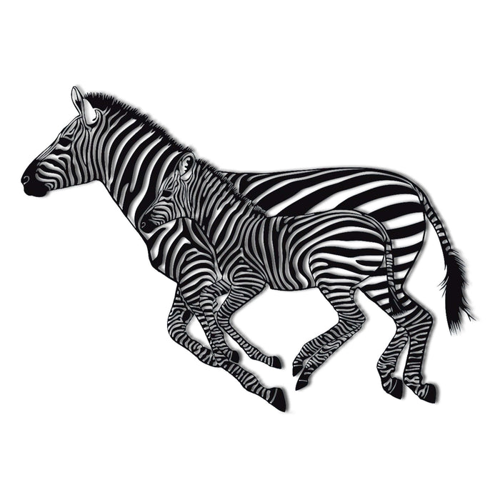 Zebra Metal Wall Art - Decor available at Dekadron for $199.90