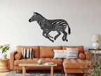 Zebra Metal Wall Art - Decor available at Dekadron for $119.90