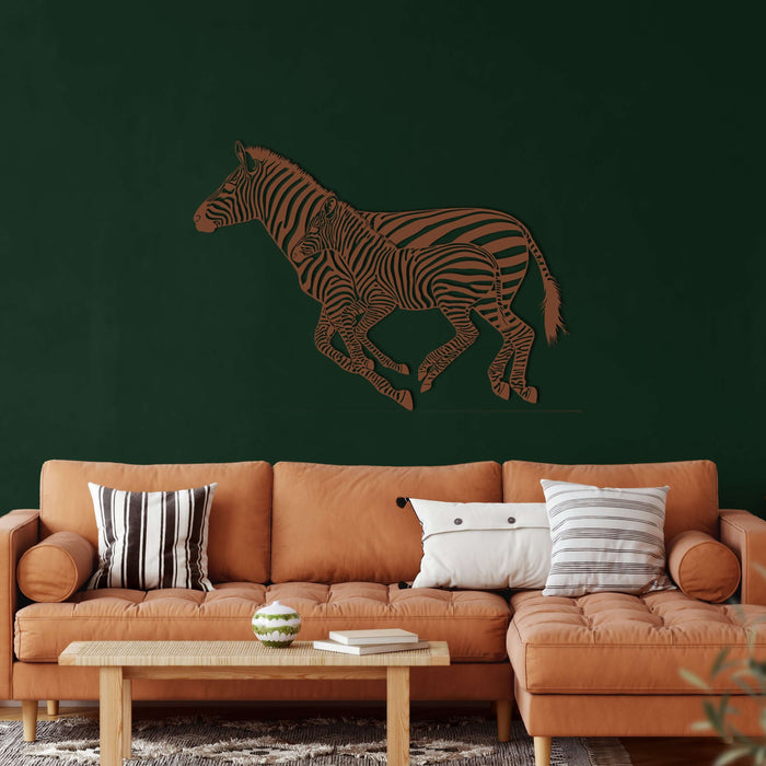 Zebra Metal Wall Art - Decor available at Dekadron for $129.90