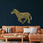 Zebra Metal Wall Art - Decor available at Dekadron for $129.90